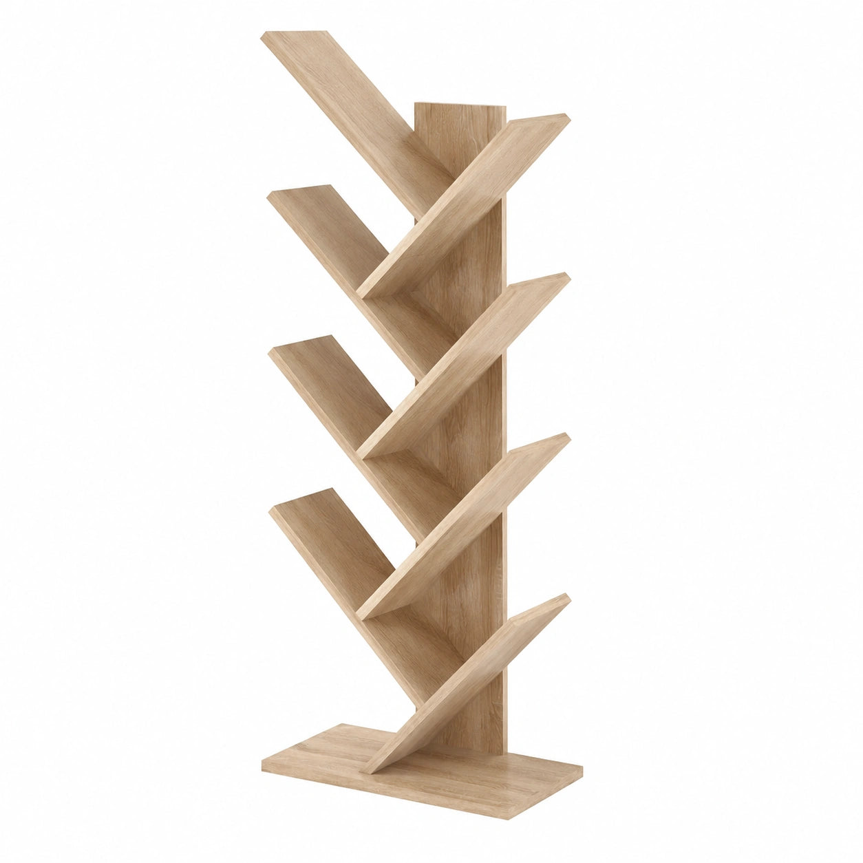 etagere-de-rangement-en-forme-d-arbre-a-8-niveaux-blanc-et-chene-clair-40x20x127cm-bdoez11021ps