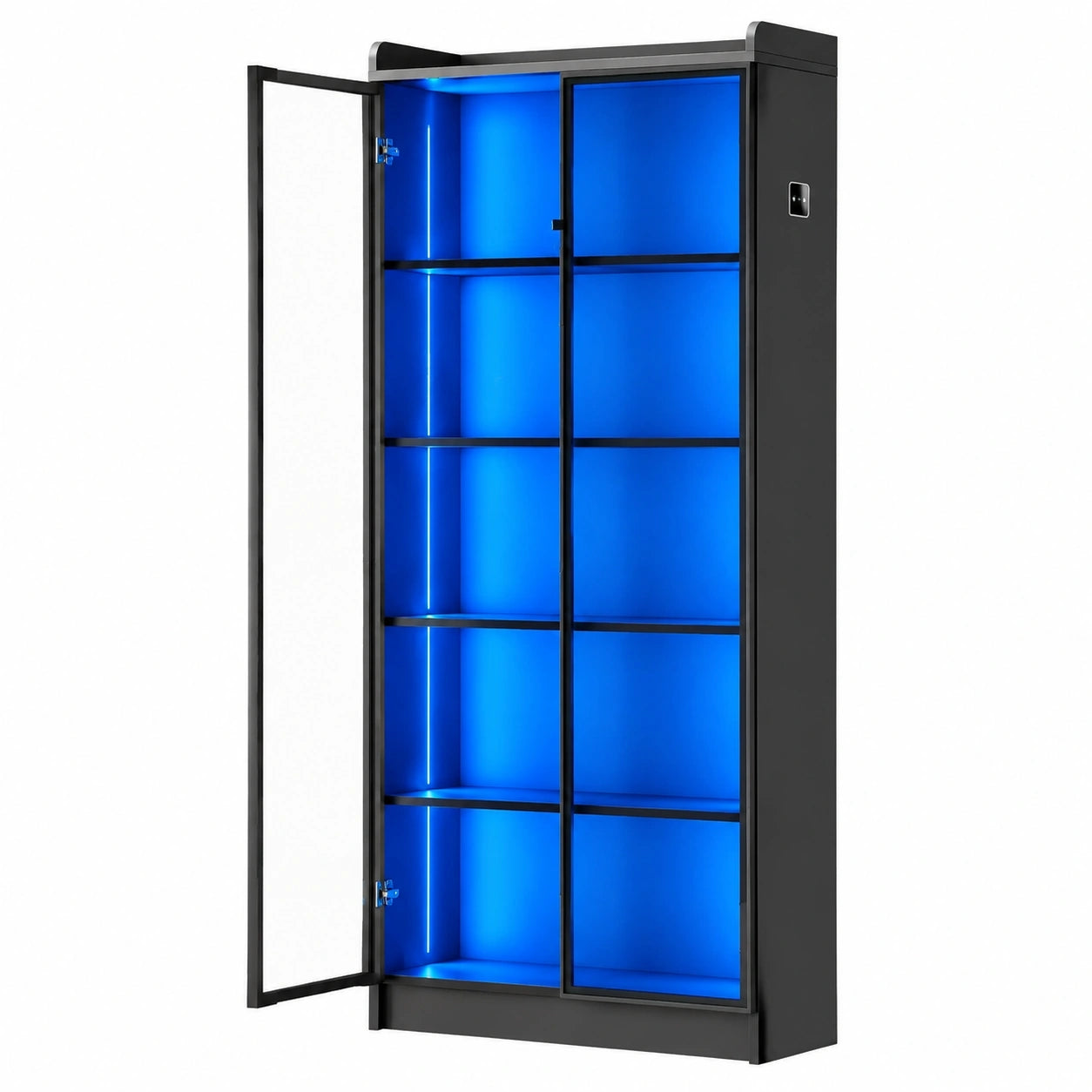 vitrine-sur-pied-avec-capteur-de-mouvement-et-eclairage-led-5-compartiments-porte-acrylique-ignkx10996at