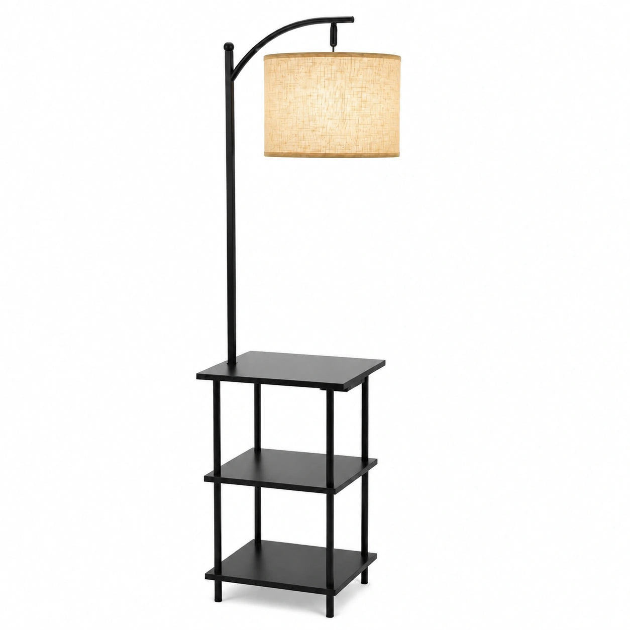 lampadaire-retro-en-bois-avec-etageres-integrees-et-station-de-charge-bzsok10892ws