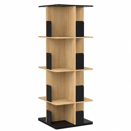 etagere-de-rangement-rotative-4-niveaux-noir-et-bois-hlgmp10983rb