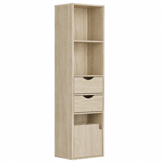 bibliotheque-colonne-avec-etageres-ajustables-et-tiroirs-chene-clair-wmmbh10975wm