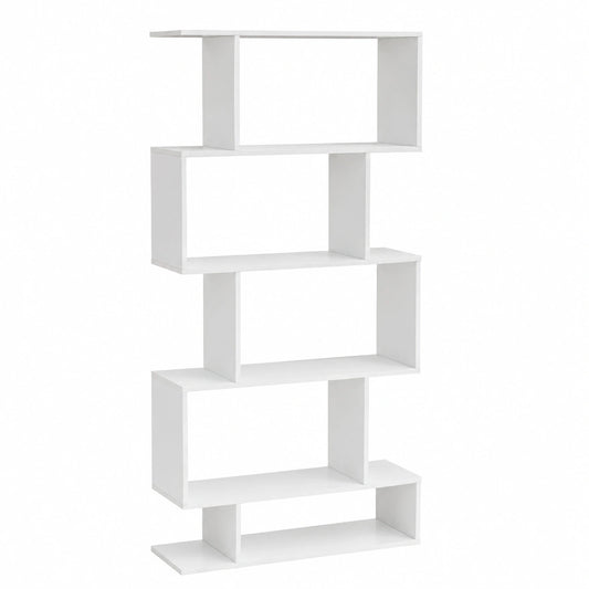 bibliotheque-moderne-en-zigzag-etagere-verticale-pour-salon-et-bureau-montage-facile-5-niveaux-blanc-cdser10978uk