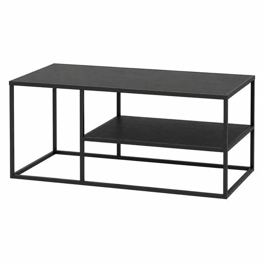 table-basse-rectangulaire-en-acier-avec-etagere-integree-noir-swqdv10926kg