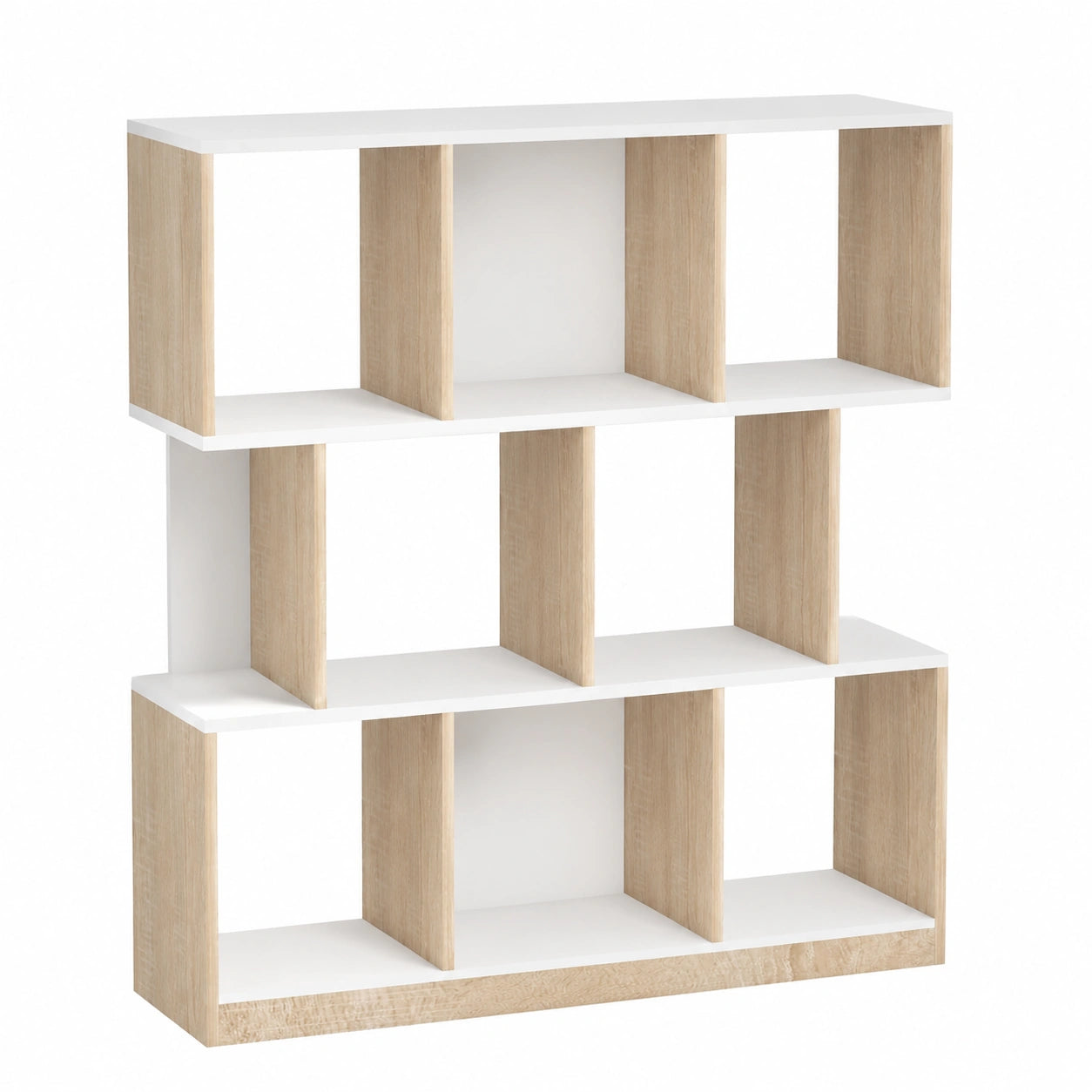 bibliotheque-murale-moderne-a-8-etageres-pour-salon-et-chambre-chene-et-blanc-rejnt11012ci